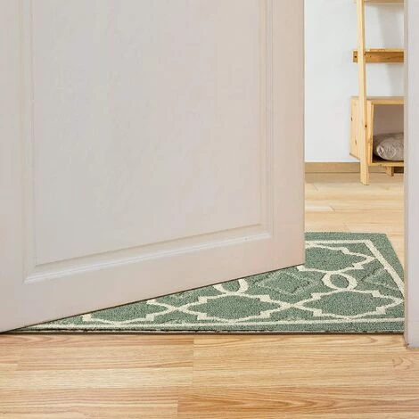 TINOR Tapis De Porte Anti-Poussière, Tapis De Porte Antidérapant Anti-Salissant Intérieur Et Extérieur, Tapis De Sol Super Absorbant, Tapis De Porte Lavable En Machine (Vert, 50 X 80 Cm) 2 TINOR Tapis De Porte Anti-Poussière, Tapis De Porte Antidérapant Anti-Salissant Intérieur Et Extérieur, Tapis De Sol Super Absorbant, Tapis De Porte Lavable En Machine (Vert, 50 X 80 Cm) – Image 2