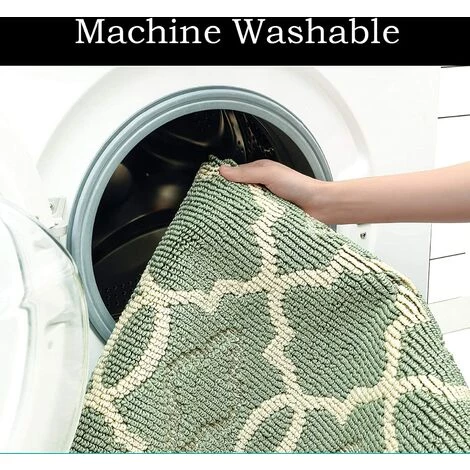 TINOR Tapis De Porte Anti-Poussière, Tapis De Porte Antidérapant Anti-Salissant Intérieur Et Extérieur, Tapis De Sol Super Absorbant, Tapis De Porte Lavable En Machine (Vert, 50 X 80 Cm) 5 TINOR Tapis De Porte Anti-Poussière, Tapis De Porte Antidérapant Anti-Salissant Intérieur Et Extérieur, Tapis De Sol Super Absorbant, Tapis De Porte Lavable En Machine (Vert, 50 X 80 Cm) – Image 5