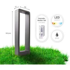 Paco Home Luminaire Extérieur LED Déco Jardin Borne De Balisage Abri De Jardin IP54 Typ 1 - LED (de), 30cm 9 Paco Home Luminaire Extérieur LED Déco Jardin Borne De Balisage Abri De Jardin IP54 Typ 1 - LED (de), 30cm -Tapis et paillasson Soldes 54560448 5