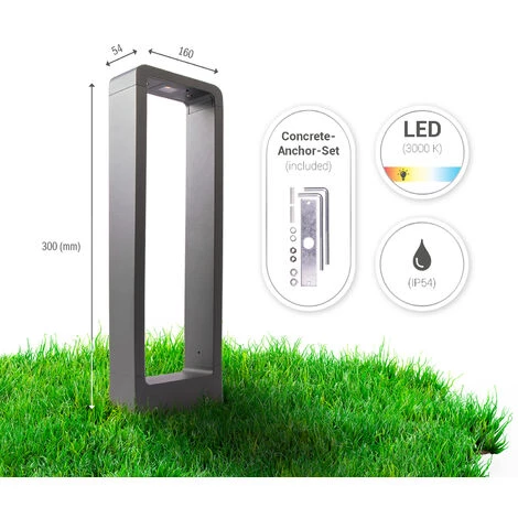 Paco Home Luminaire Extérieur LED Déco Jardin Borne De Balisage Abri De Jardin IP54 Typ 1 - LED (de), 30cm 5 Paco Home Luminaire Extérieur LED Déco Jardin Borne De Balisage Abri De Jardin IP54 Typ 1 - LED (de), 30cm – Image 5