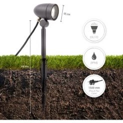 Paco Home Paco Home Lampe Plante Éclairage Jardin Déco Extérieur Abri Jardin Piquets Anthracite 1, Lampe à Picots - Anthracite 9 Paco Home Paco Home Lampe Plante Éclairage Jardin Déco Extérieur Abri Jardin Piquets Anthracite 1, Lampe à Picots - Anthracite -Tapis et paillasson Soldes 54560472 5
