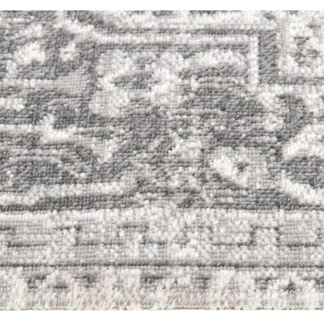 VidaXL Tapis à Tissage Plat D'extérieur 80x250 Cm Gris Clair - Gris 4 VidaXL Tapis à Tissage Plat D'extérieur 80x250 Cm Gris Clair - Gris – Image 4