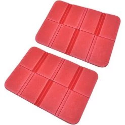 DENUOTOP Tapis De Camping Pliage Coussin En Mousse De Siège Pique-Nique Coussinet De Extérieur Camping Portable Rouge