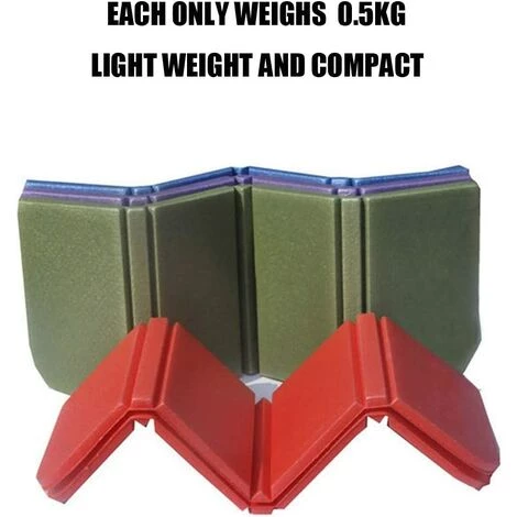 DENUOTOP Tapis De Camping Pliage Coussin En Mousse De Siège Pique-Nique Coussinet De Extérieur Camping Portable Rouge 3 DENUOTOP Tapis De Camping Pliage Coussin En Mousse De Siège Pique-Nique Coussinet De Extérieur Camping Portable Rouge – Image 3