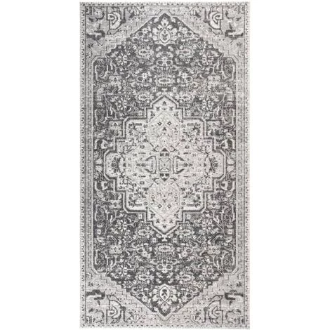 YOUTHUP Tapis à Tissage Plat D'extérieur 80x150 Cm Gris Clair - Gris 1 YOUTHUP Tapis à Tissage Plat D'extérieur 80x150 Cm Gris Clair - Gris