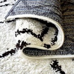 JADOREL Tapis Berbère Style 160x230 Cm Rectangulaire SHAGGY BERBERIAN 2 Crème Entrée Adapté Au Chauffage Par Le Sol - Crème -Tapis et paillasson Soldes 54888424 3