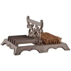 Brosse Bottes Fonte Et Coco. Marron. Marque : Esschert Design. Réf. : LH219 - Marron