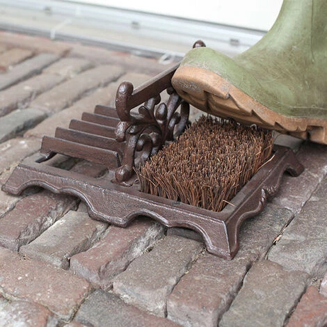 Brosse Bottes Fonte Et Coco. Marron. Marque : Esschert Design. Réf. : LH219 - Marron 4 Brosse Bottes Fonte Et Coco. Marron. Marque : Esschert Design. Réf. : LH219 - Marron – Image 4