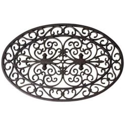 ESSCHERTDESIGN Paillasson Ovale Caoutchouc 70 Cm. Noir. Marque : Esschert Design. Réf. : RB05 - Noir