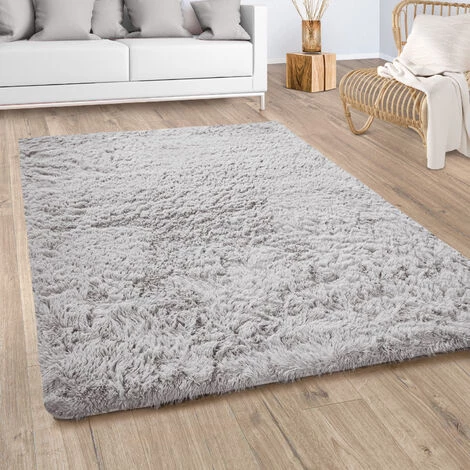 Paco Home Shaggy Tapis De Salon Poils Longs Fausse Fourrure Fourrure Moelleux Argenté Gris 140x200 Cm 1 Paco Home Shaggy Tapis De Salon Poils Longs Fausse Fourrure Fourrure Moelleux Argenté Gris 140x200 Cm