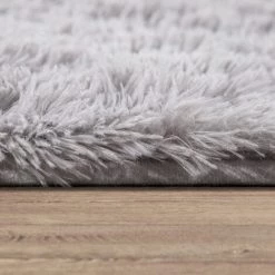 Paco Home Shaggy Tapis De Salon Poils Longs Fausse Fourrure Fourrure Moelleux Argenté Gris 140x200 Cm 7 Paco Home Shaggy Tapis De Salon Poils Longs Fausse Fourrure Fourrure Moelleux Argenté Gris 140x200 Cm -Tapis et paillasson Soldes 54896995 3