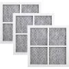 3 Pièces Réfrigérateur Filtre à Air, Filtres à Air à Charbon Actif, 81x81mm/3.19x3.19 Pouces, Filtres à Charbon Actif Pour Réfrigérateur, Trois Couches, Pour LG LT120F，Starlight