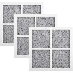 3 Pièces Réfrigérateur Filtre à Air, Filtres à Air à Charbon Actif, 81x81mm/3.19x3.19 Pouces, Filtres à Charbon Actif Pour Réfrigérateur, Trois Couches, Pour LG LT120F,Starlight