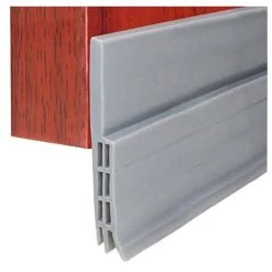 Boudin De Porte EXTSUD Isolant Calfeutrage De Bas De Porte En Souple Silicone Anti Froid Anti Souris Anti Cafard - Gris - 100cmx5cm