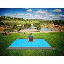 Tapis De Plage EXTSUD Couverture De Pique-Nique Imperméable 200 X 210 Cm Anti Sable Pliable Portable Avec 4 Piquets Lavable 7 Tapis De Plage EXTSUD Couverture De Pique-Nique Imperméable 200 X 210 Cm Anti Sable Pliable Portable Avec 4 Piquets Lavable -Tapis et paillasson Soldes 54910611 3