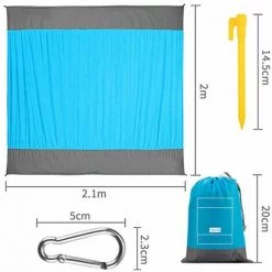 Tapis De Plage EXTSUD Couverture De Pique-Nique Imperméable 200 X 210 Cm Anti Sable Pliable Portable Avec 4 Piquets Lavable 8 Tapis De Plage EXTSUD Couverture De Pique-Nique Imperméable 200 X 210 Cm Anti Sable Pliable Portable Avec 4 Piquets Lavable -Tapis et paillasson Soldes 54910611 4