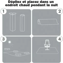 Yoleo Tapis Protège-Sol, Tapis Pour Chaise De Bureau, Protecteur De Sol Durs,Haute Résistance Aux Impacts, Antidérapant-Bleu (114_x_135_cm) -Tapis et paillasson Soldes 54917345 3