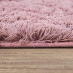 Paco Home Tapis Poils Longs Salon Shaggy Fausse Fourrure Fourrure Moelleux Rose Vieux Rose 60x100 Cm -Tapis et paillasson Soldes 54991884 3