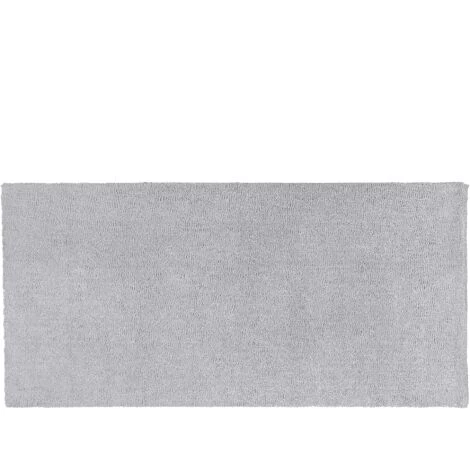 BELIANI Tapis En Tissu Gris 150x80cm - Gris 1 BELIANI Tapis En Tissu Gris 150x80cm - Gris