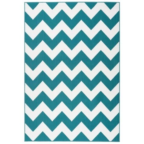 Paris Prix - Tapis Géométrique à Poils Courts "manolya" Turquoise 160 X 230 Cm 1 Paris Prix - Tapis Géométrique à Poils Courts "manolya" Turquoise 160 X 230 Cm