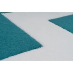 Paris Prix - Tapis Géométrique à Poils Courts "manolya" Turquoise 160 X 230 Cm 6 Paris Prix - Tapis Géométrique à Poils Courts "manolya" Turquoise 160 X 230 Cm -Tapis et paillasson Soldes 55068151 3