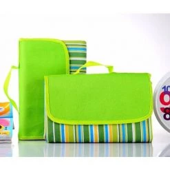 THSINDE Couverture Tapis De Pique-Nique, Imperméable Pliable Couverture Composée De Trois Couches Et Avec Poignée, Viscose, Pour Camping Jardin-A