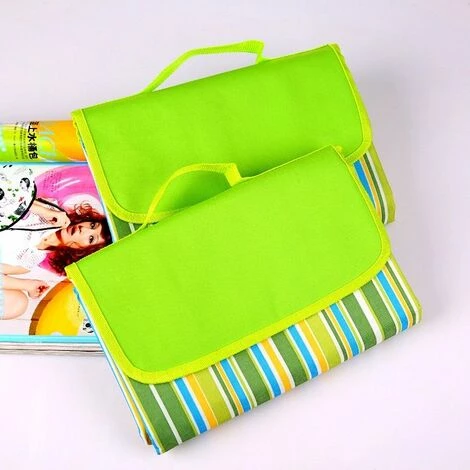 THSINDE Couverture Tapis De Pique-Nique, Imperméable Pliable Couverture Composée De Trois Couches Et Avec Poignée, Viscose, Pour Camping Jardin-A 2 THSINDE Couverture Tapis De Pique-Nique, Imperméable Pliable Couverture Composée De Trois Couches Et Avec Poignée, Viscose, Pour Camping Jardin-A – Image 2