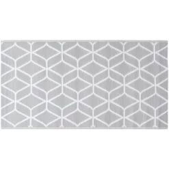 Topdeal Tapis D'extérieur Gris 80x150 Cm PP FF310420_FR -Tapis et paillasson Soldes 55276798 3