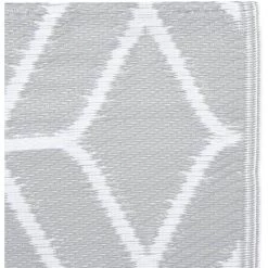 Topdeal Tapis D'extérieur Gris 80x150 Cm PP FF310420_FR -Tapis et paillasson Soldes 55276798 4