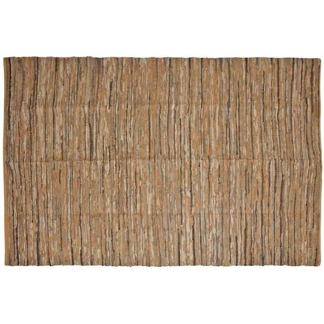 AUBRY GASPARD Tapis En Coton Recyclé Et Cuir 300 X 200 Cm Multicolore - Multicolore 1 AUBRY GASPARD Tapis En Coton Recyclé Et Cuir 300 X 200 Cm Multicolore - Multicolore