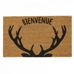 JARDIBRICODECO Paillasson En Coco Corne Cerf