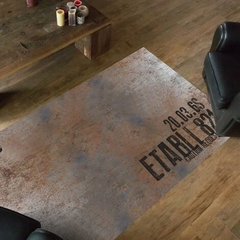 99DÉCO Full Metal | Tapis Vinyle Imprimé, Style Industriel FULL METAL – L120xH50cm 99deco 1 99DÉCO Full Metal | Tapis Vinyle Imprimé, Style Industriel FULL METAL – L120xH50cm 99deco