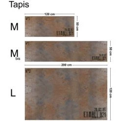 99DÉCO Full Metal | Tapis Vinyle Imprimé, Style Industriel FULL METAL – L120xH50cm 99deco 7 99DÉCO Full Metal | Tapis Vinyle Imprimé, Style Industriel FULL METAL – L120xH50cm 99deco -Tapis et paillasson Soldes 55413681 4