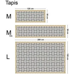 99DÉCO Carreaux De Ciment Cassandre | Tapis Vinyle Imprimé, Carreaux De Ciment CASSANDRE – L120xH50cm 99deco -Tapis et paillasson Soldes 55413682 4