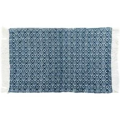 1001KDO POUR LA MAISON Tapis A Franges Pithaya Bleu