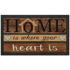 1001KDO POUR LA MAISON Tapis Entree Home Is Where Your Heart Is