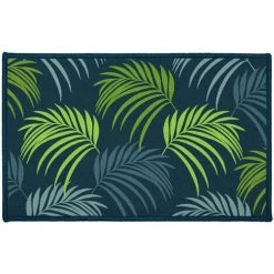 1001KDO POUR LA MAISON Tapis Multi-usage 50x80cm Blue Vegetal