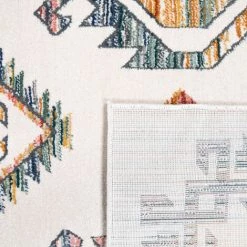 Paco Home Tapis De Salon Tapis Poils Ras Motif Diamant Boho Moderne Pastel Avec Bordure 60x100 Cm -Tapis et paillasson Soldes 55576280 5