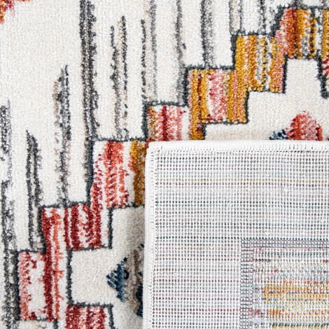 Paco Home Tapis Salon Tapis Poils Ras Moderne Diamant Scandinave Boho Pastel Avec Bordure 60x100 Cm 5 Paco Home Tapis Salon Tapis Poils Ras Moderne Diamant Scandinave Boho Pastel Avec Bordure 60x100 Cm – Image 5