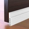 PERLE RARE Calfeutrer Bas De Porte, 100 X 5cm Bas De Porte Adhési, Souple Silicone Isolant Phonique Thermique Bande D'étanchéité Anti Bruit Poussière Stop à L'air Froid Anti Souris Fourmi Cafard Insectes