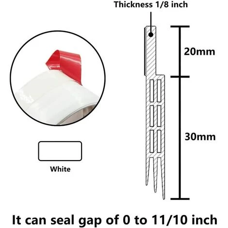 PERLE RARE Calfeutrer Bas De Porte, 100 X 5cm Bas De Porte Adhési, Souple Silicone Isolant Phonique Thermique Bande D'étanchéité Anti Bruit Poussière Stop à L'air Froid Anti Souris Fourmi Cafard Insectes 4 PERLE RARE Calfeutrer Bas De Porte, 100 X 5cm Bas De Porte Adhési, Souple Silicone Isolant Phonique Thermique Bande D'étanchéité Anti Bruit Poussière Stop à L'air Froid Anti Souris Fourmi Cafard Insectes – Image 4
