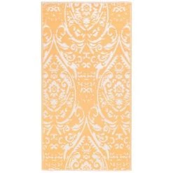 INLIFE Tapis D'extérieur Orange Et Blanc PP 80x150 Cm