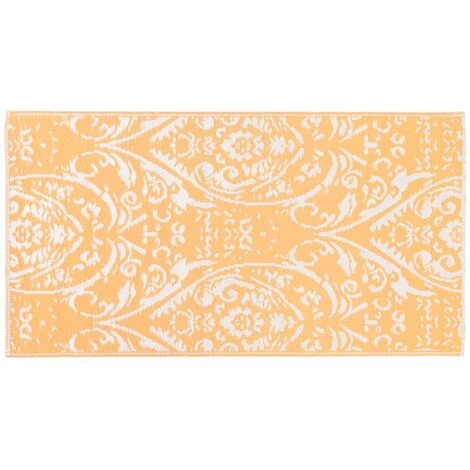 INLIFE Tapis D'extérieur Orange Et Blanc PP 80x150 Cm 3 INLIFE Tapis D'extérieur Orange Et Blanc PP 80x150 Cm – Image 3