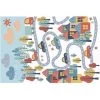 OZAIA Tapis Vinyle Pour Enfant CAMINI - 120 X 180 Cm - Multicolore - Multicolore