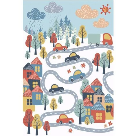 OZAIA Tapis Vinyle Pour Enfant CAMINI - 120 X 180 Cm - Multicolore - Multicolore 2 OZAIA Tapis Vinyle Pour Enfant CAMINI - 120 X 180 Cm - Multicolore - Multicolore – Image 2