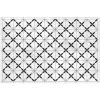 OZAIA Tapis Vinyle Effet Carreaux De Ciment TEMPORI - 120 X 180 Cm - Noir Et Blanc - Noir, Blanc