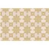 OZAIA Tapis Vinyle Effet Carreaux De Ciment XATIVA - 120 X 180 Cm - Doré Et Beige - Beige, Doré