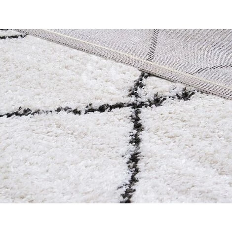 OZAIA Tapis Style Berbère LIGHT B - Beige Et Noir - 135 X 190 Cm - Noir, Ivoire 3 OZAIA Tapis Style Berbère LIGHT B - Beige Et Noir - 135 X 190 Cm - Noir, Ivoire – Image 3