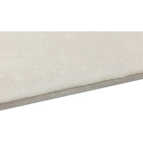 OZAIA Tapis En Fausse Fourrure NELIA - 75 X 100 Cm - Blanc - Blanc, Ivoire 5 OZAIA Tapis En Fausse Fourrure NELIA - 75 X 100 Cm - Blanc - Blanc, Ivoire – Image 5