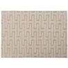 OZAIA Tapis Tissé Jacquard Effet Fait Main MALEK - 200 X 290 Cm - Beige Clair - Crème